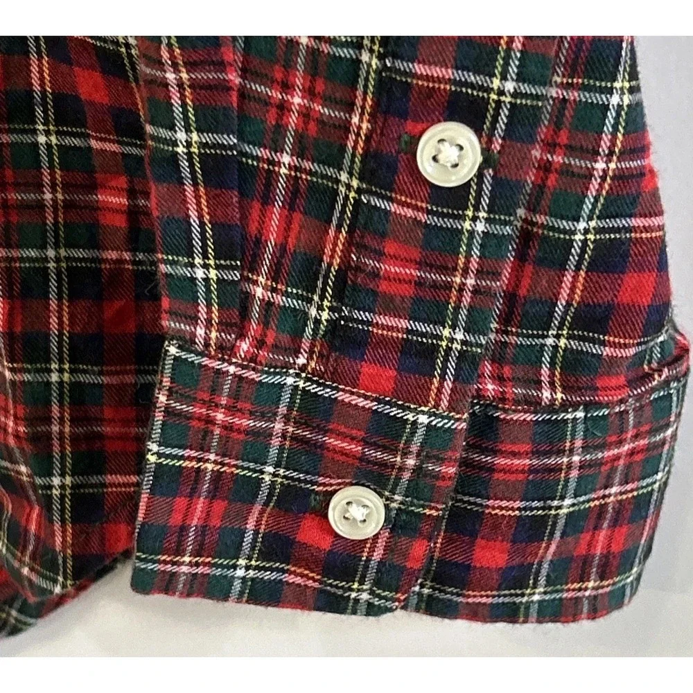 NWT Boys Ralph Lauren Tartan Plaid L/S Button Down Shirt Holiday Sz XL 20 New
